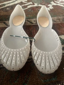 Stuart Weitzman Jealous Jelly Swarovski Crystal Jelly Blush Pink Flats 8 $295 - Picture 1 of 2