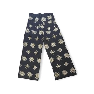 PANTALÓN CULOTTES ZARA BORDADO CONTRASTE AZUL MARINO | 2731/059 S XS 28" - Imagen 1 de 13