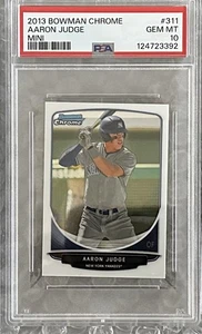 2013 Bowman Chrome Baseball Aaron Judge #311 Mini RC Graded PSA 10 Authenticity - Picture 1 of 4