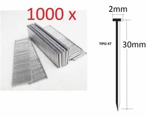 1000 CLAVOS DE 30mm PARA GRAPADORA RECARGABLE PARKSIDE LIDL PAT20 Li A1 ENVIO - Imagen 1 de 1