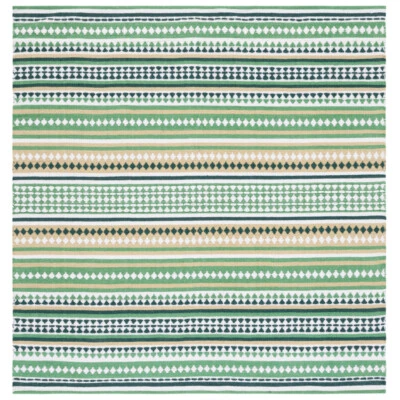 SAFAVIEH Montauk MTK451Y Handwoven Green / Ivory Rug - Image 1 of 4