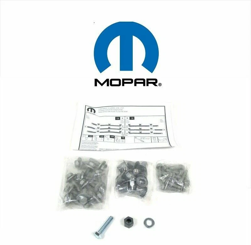 Kit de herrajes de montaje de escalón lateral tubular OEM DODGE RAM 1500-5500 MOPAR 68193128AB Foto 1 de 1
