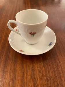 Taza de té y platillo vintage House of Goebel Baviera Alemania Occidental colorido floral - Imagen 1 de 7