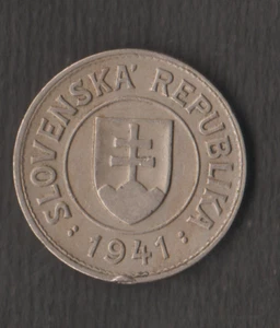 SLOVAKIA 1941 1 Koruna Coin, CIRCULATED, VF - Picture 1 of 2