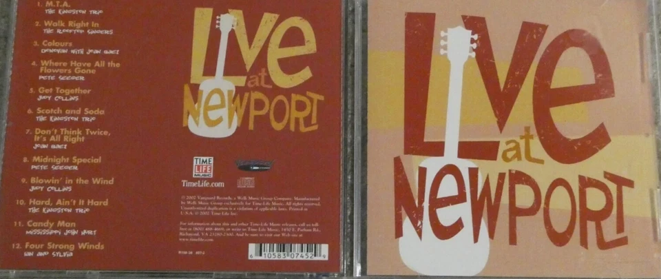 Live at Newport CD Donovan Joan Baez Judy Collins Pete Seeger Kingston Trio Folk Foto 1 de 1