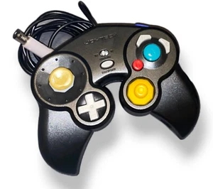 JOYTECH wired Controller Black Model JS111 NINTENDO GAMECUBE/ vibration swith - Picture 1 of 6
