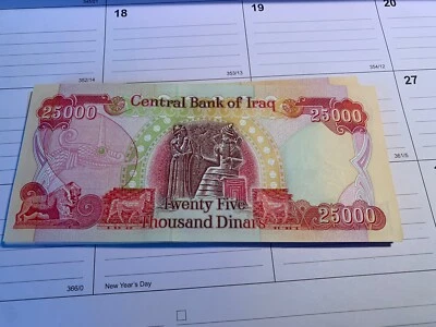 40 X $25.000 DINAR IRAQUIANO = $1.000,00 Ligeiramente Circulado - Frete Rápido.💰 - Imagem 1 de 4