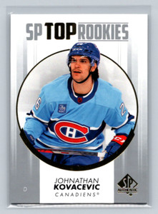 2022-23 SP Authentic #TR-31 Johnathan Kovacevic (RC) -SP Top Rookies-Canadiens