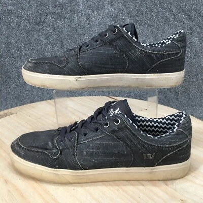Supra Zapatos Mujer 11 Zapatillas bajas Azul Lona Punta Redonda Con Cordones Informales Foto 1 de 4