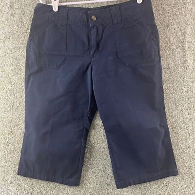 Pantalones Cortos Capri Cabelas Para Mujer 10 Azul Marino Chino Bermudas Informales Safari Usados en Excelente Condición Foto 1 de 4