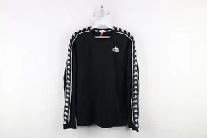 Vtg Y2K Kappa Mens Small Faded Spell Out Taped Logo Soccer Long Sleeve T-Shirt - Picture 1 of 12