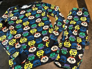 HANNA ANDERSSON MONSTER PAJAMA LS SET BOYS SZ 12 EU 150 - Picture 1 of 5