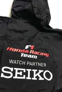 Honda×SEIKO Formula 1 F1 Racing Team Watch Partner Hoodie Nylon Jacket Size LL - Picture 1 of 4