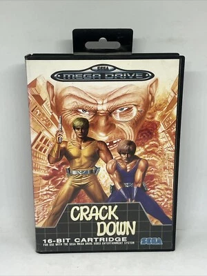 Sega Mega Drive - Crack Down - PAL - Complete in box Rare Tested Free Uk P&p - Image 1 of 4