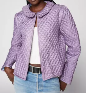 Urban Outfitters Kimchi Blue Trinity Satin Quilted Jackete Size M - NWT - $99 - Picture 1 of 2