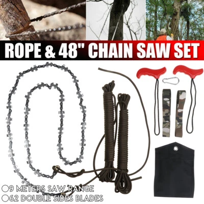 48" Hohe Reichweite Baum Gliedmaß Hand Seil Kette Säge Klingen Zweig Schneider - Image 1 of 4
