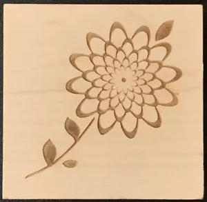 ClearSnap Flower Rubber Stamp - Picture 1 of 2