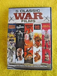 SEALED 2 DVD SET 5 CLASSIC WAR FILMS: BITTER VICTORY, COMMANDOS STRIKE, PRISONER - Picture 1 of 9