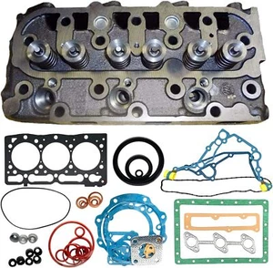 Complete Cylinder Head + Full Gasket Kit for Kubota D1105 Engine - Picture 1 of 14