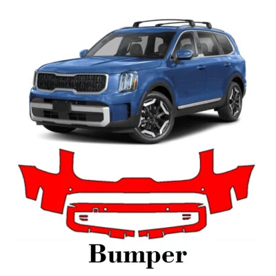 Front bumper PreCut PPF Paint Protection Film For KIA Telluride 2023-2025 - Image 1 of 4