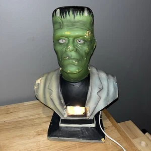 Lámpara de terror busto Frankenstein Monstruos universales de Halloween 1997 de colección *Leer* - Imagen 1 de 24
