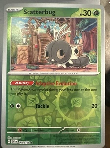 Scatterbug 008/198 Sv01: Scarlet & Violet Base Set Reverse Holo - Picture 1 of 2