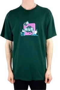 HUF High Gloss Headache T-Shirt - Dark Green - Picture 1 of 8