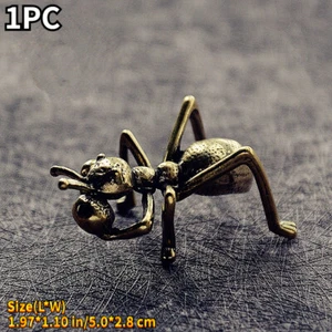 Statuina formica ottone retrò bruciatore di incenso ornamento statua animale decorazione casa - Foto 1 di 8