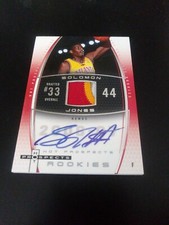 2006-07 Soloman Jones Fleer Hot Prospects Rookies 3 Clr / Auto Card 194/ 250
