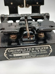 Griswold Film Splicer Junior Model 8mm & 16mm  Not Tested - Picture 1 of 13
