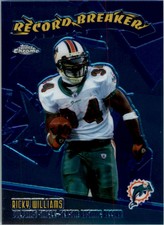 Ricky Williams 2003 Topps Chrome Football Record Breakers Insert Card #RB25