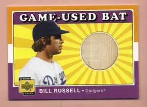 BILL RUSSELL 2001 Upper Deck Decade 1970's Game Bat #BBR - Picture 1 of 2