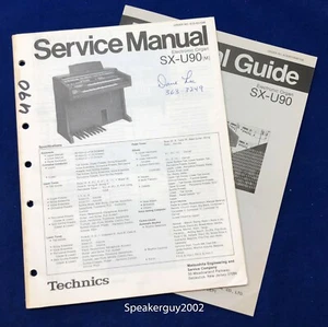 Original Technics Electronic Organ Service & Technical Manual / SX-U-90 - Picture 1 of 1