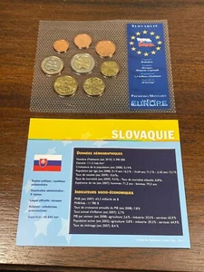 Monnaie Kit Slovaquie Premières Monnaies en Euro Mise en Circulation 2009(10-41) - Imagen 1 de 4