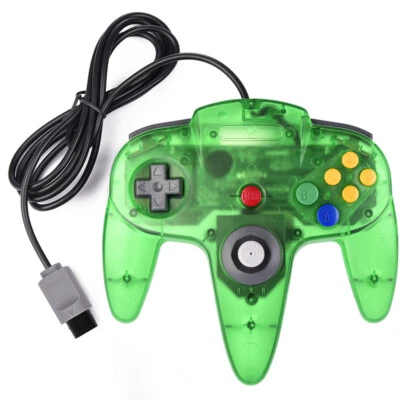 Jungle Green N64 Wired Analog Retro Classic Gamepad Controller For Nintendo 64 - Image 1 of 4