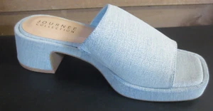 JOURNEE COLLECTION Women's Bessa Slip On Platform Sandals - LT DENIM - US 10 - Picture 1 of 7