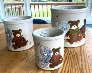 Set 3 orsacchiotti Robinson Ransbottom RRP Roseville DIPINTI A MANO - Foto 1 di 12