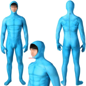 New Unisex Blues Muscle Suit Cosplay Bodysuits Stage Set Halloween Party Hot - Picture 1 of 4