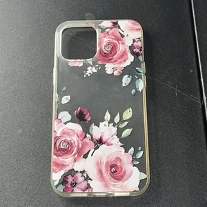 iPhone 13 Pro Max Silikon Case Pink/Klare Rosen - Bild 1 von 2