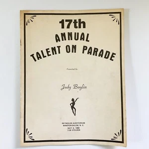 Judy Baylin 17º Anual Talento en Desfile Mayo 1980 Winston Salem NC Programa de Eventos - Imagen 1 de 11