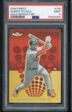 2004 Topps Finest Albert Pujols #100 GOLD REFRACTOR Cardinals #30/50 PSA 9 POP 4