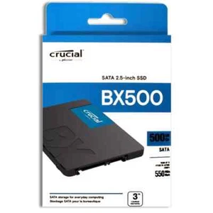 SSD Hard Disk 2,5" Crucial BX500 CT500BX500SSD1 500GB Stato Solido 3D NAND - Foto 1 di 5
