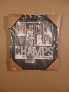 Milwaukee Bucks Framed 15" x 17" 2021 NBA Eastern Conference Champions Collage - Picture 1 of 1