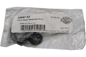 35047-53 NEW OEM HARLEY-DAVIDSON TRANSMISSION MAIN SHAFT NUT ASSEMBLY K XL - Picture 1 of 5