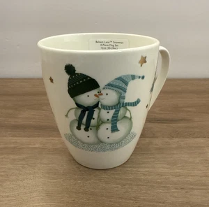 Lenox 885084 Balsam Lane Snowman 4-Piece Mug Set, Christmas 12oz New In Box - Picture 1 of 13