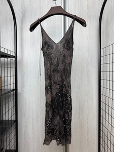Allsaints Mallu Chain 100% silk mini dress - Picture 1 of 14