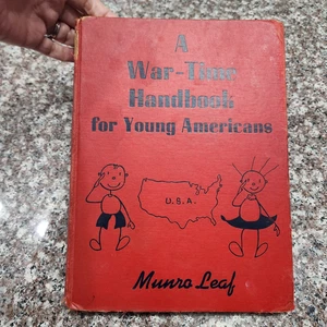 War-Time Handbook for Young Americans Book Munro Leaf 1942 Stick Figure Drawings - Picture 1 of 24