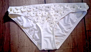 Neu Michael Kors Kollektion weiß Blumen Bikini Badeanzug Unterteil 6 - Bild 1 von 5