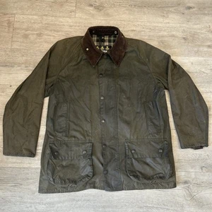 Barbour Beaufort Wachsjacke Herren C44 grün gewachst Country Vintage Classic Mantel - Bild 1 von 21