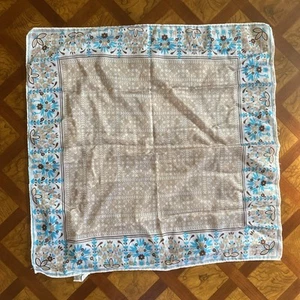 Vintage Seidentuch Herz Blumendruck Petit Carre 21" Quadrat Y2K Vintage Boho Hippie - Bild 1 von 10